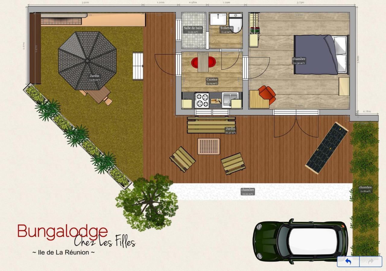 Chez Les Filles - Bungalodge Petite Île Værelse billede